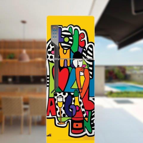 115.jpg Adesivo de Geladeira Artístico