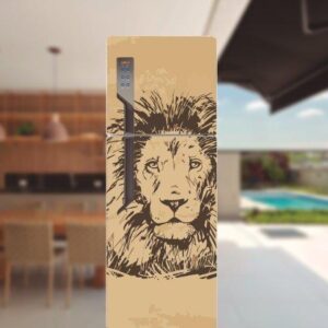 Adesivo de Geladeira Animais Arte