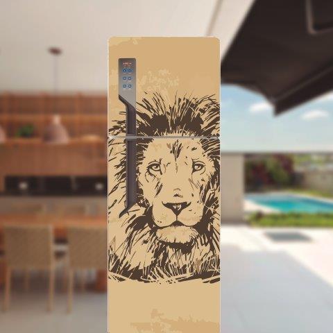Adesivo para porta de geladeira Animais Arte Cod.12