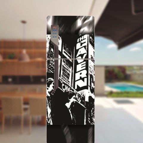 Adesivo de Geladeira Música