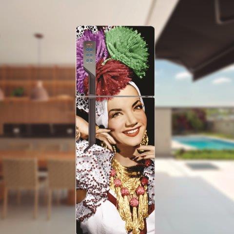 137-2.jpg Adesivo de Geladeira Carmen Miranda