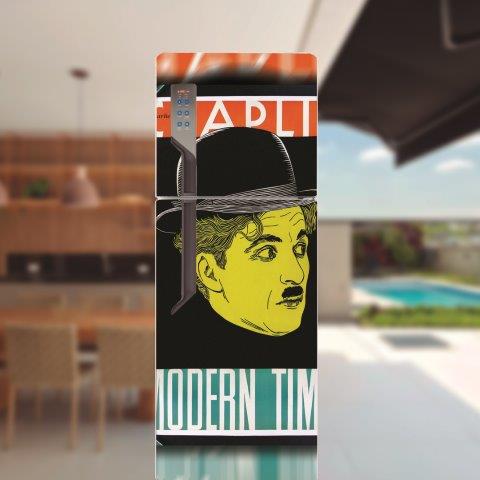 Adesivo para porta de geladeira Chaplin Cod.15