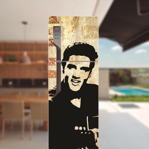 Adesivo para porta de geladeira Elvis Presley Cod.17