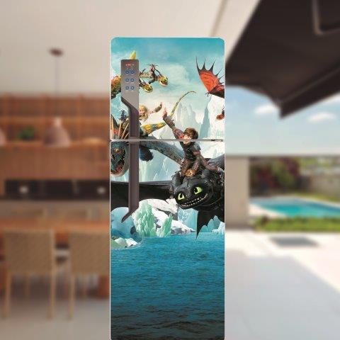 Adesivo para porta de geladeira Desenhos & Animações. Cod.17