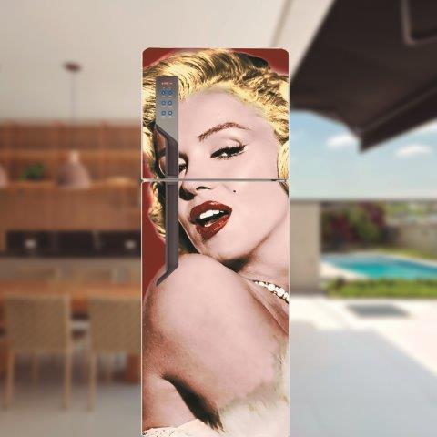 Adesivo para porta de geladeira Marilyn Monroe Cod.19