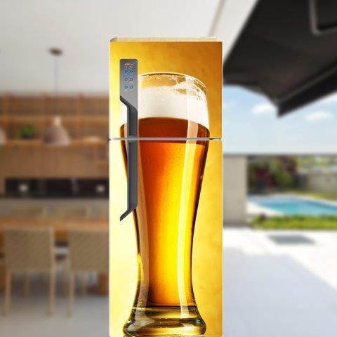 Adesivo de Geladeira Bebidas