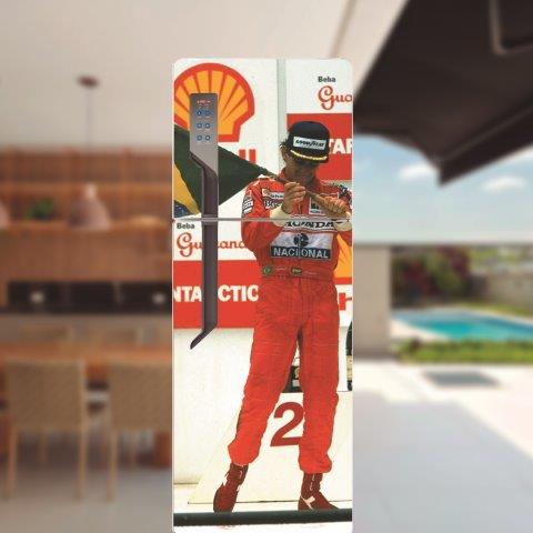 Adesivo para porta de geladeira Ayrton Senna Cod.2
