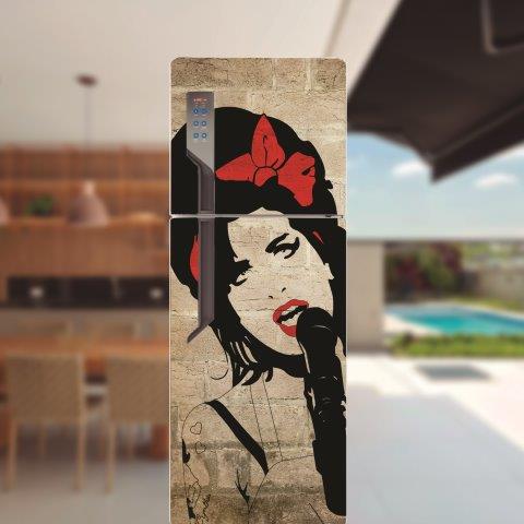 Adesivo para porta de geladeira Ammy Whinehouse Cod.21