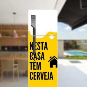 Adesivo de Geladeira Bebidas