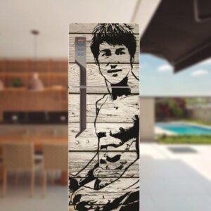 Adesivo de Geladeira Bruce Lee