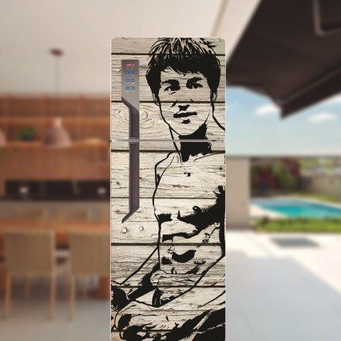 Adesivo para porta de geladeira Bruce Lee Cod.22