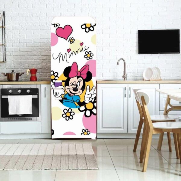 Adesivo de Geladeira Minnie Margaridas