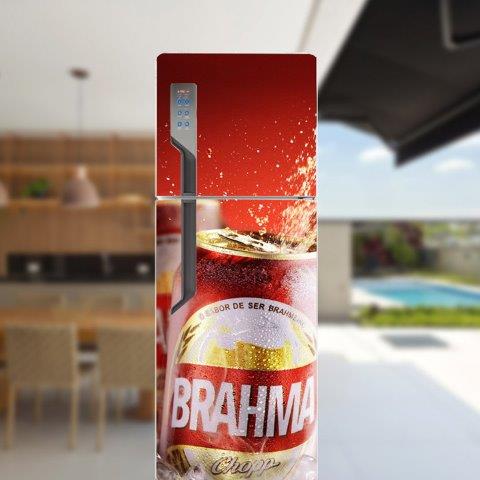 Adesivo de Geladeira Bebidas