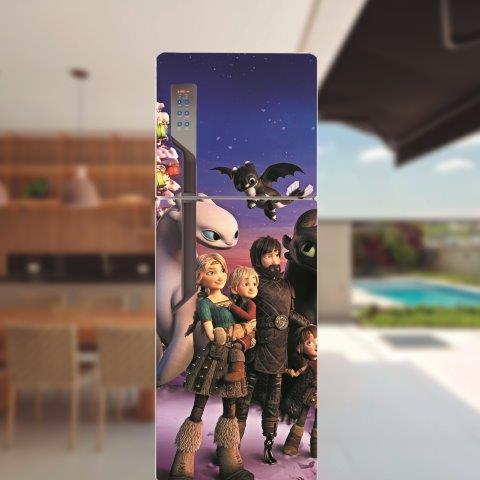 Adesivo para porta de geladeira Desenhos & Animações. Cod.22