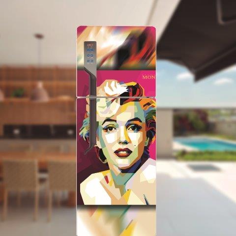 Adesivo para porta de geladeira Marilyn Monroe Cod.26