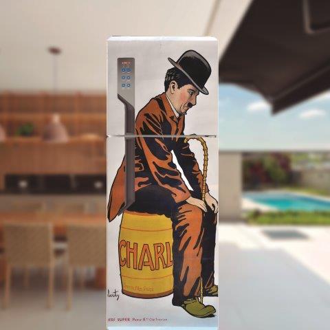 Adesivo para porta de geladeira Chaplin Cod.27
