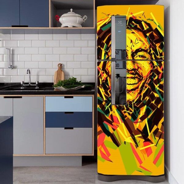 Adesivo de Geladeira Bob Marley