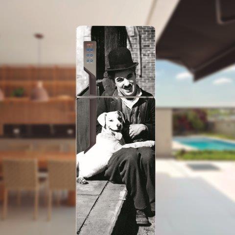 Adesivo para porta de geladeira Chaplin Cod.3