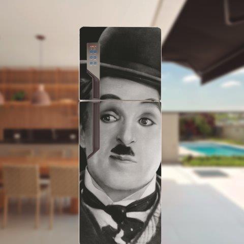 Adesivo para porta de geladeira Chaplin Cod.4