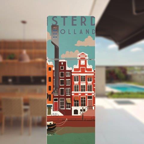 Adesivo de Geladeira Amsterdan