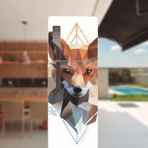 Adesivo para porta de geladeira Animais Arte Cod.5