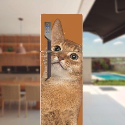 Adesivo de geladeira completo Gatos Cod.56