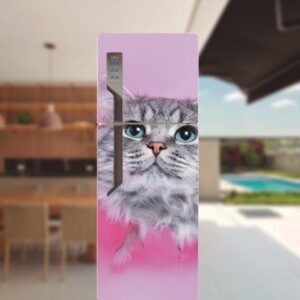 59-1.jpg Adesivo de Geladeira Gatos
