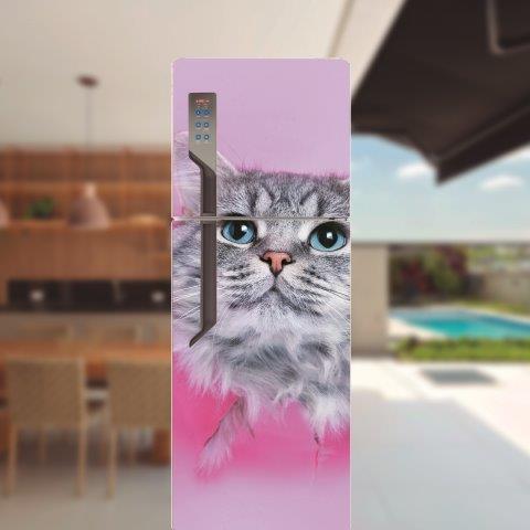 Adesivo de geladeira completo Gatos Cod.59