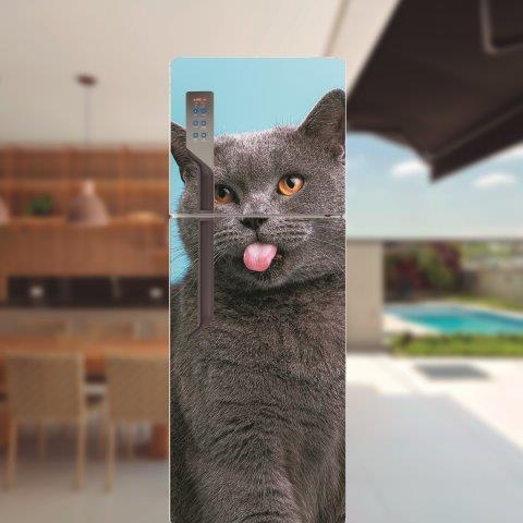 Adesivo de geladeira completo Gatos Cod.60