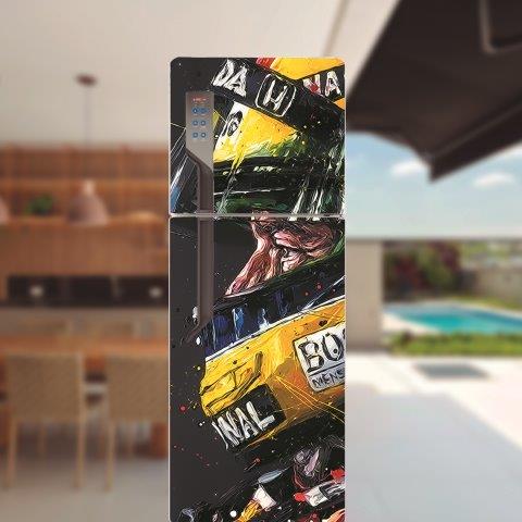 Adesivo de geladeira completo Ayrton Senna Cod.62