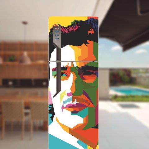 Adesivo de geladeira completo Ayrton Senna Cod.65