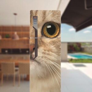 67-1.jpg Adesivo de Geladeira Gatos