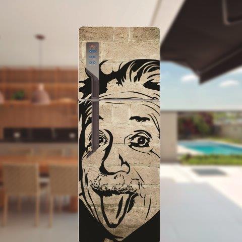 Adesivo para porta de geladeira Einstein Cod.7