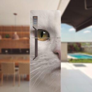 72-1.jpg Adesivo de Geladeira Gatos