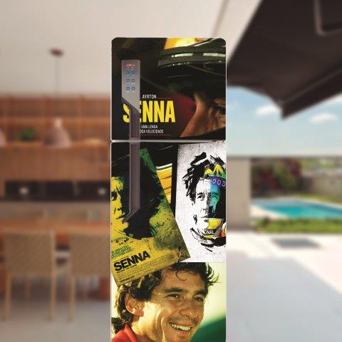 Adesivo de geladeira completo Ayrton Senna Cod.73