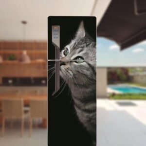 74-1.jpg Adesivo de Geladeira Gatos