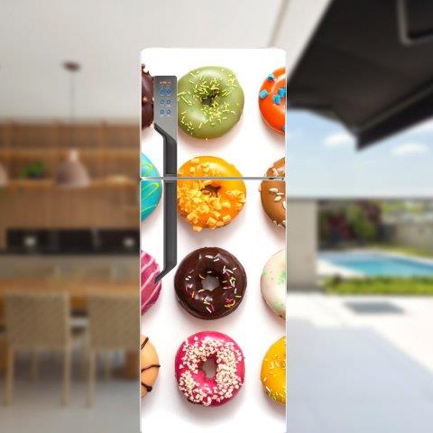Adesivo para porta de geladeira Donnuts Rosquinhas Cod.9