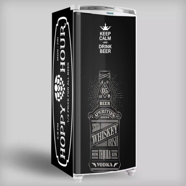 98-6.jpg Adesivo de Geladeira Cervejas, Refri e Whisky
