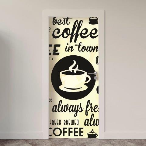 Adesivo de Porta Café