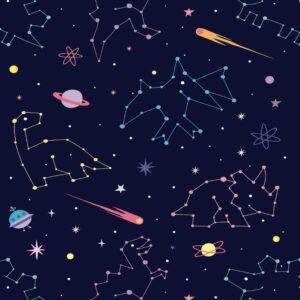 Papel de Parede Baby Aventura Espacial