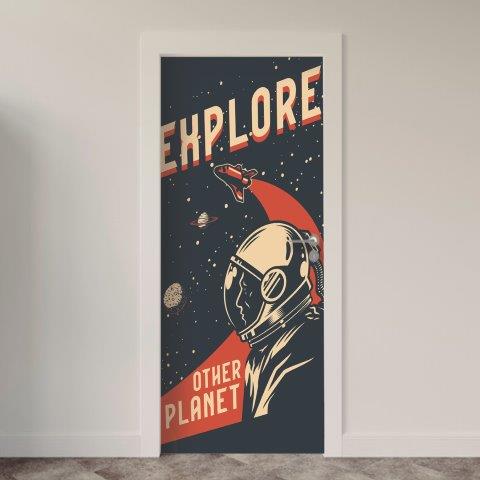 Adesivo de Porta Espacial