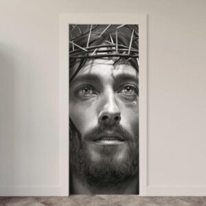 10-9.jpg Adesivo de Porta Jesus Cristo