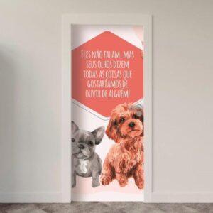 Adesivo de Porta Animais Arte