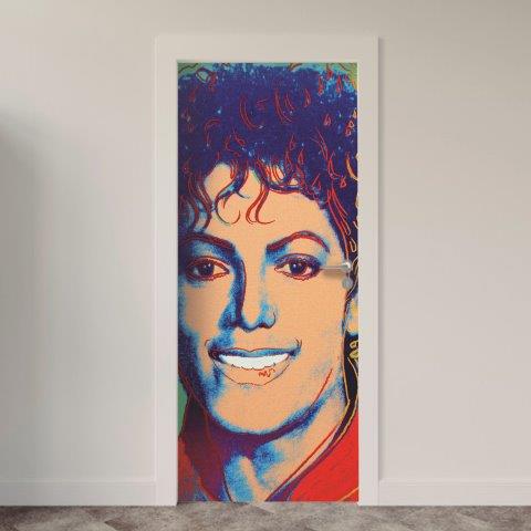 100-7.jpg Adesivo de Porta Michael Jackson