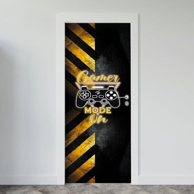 Adesivo de Porta Gamer Mode On