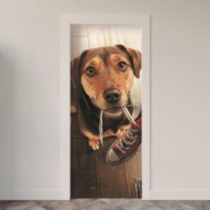 Adesivo de Porta Cachorro