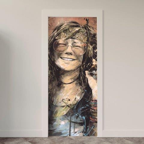 Adesivo de Porta Música Janis Joplin