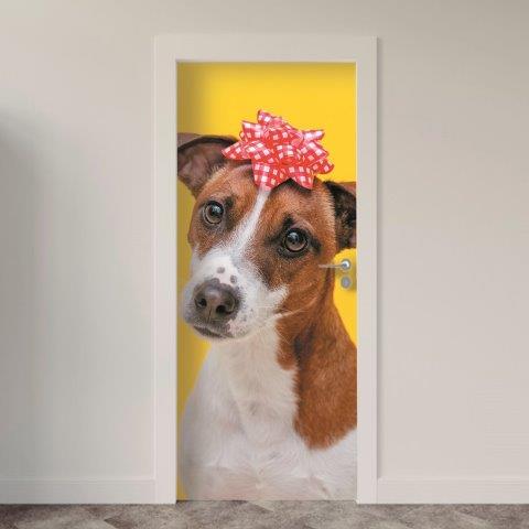 104.jpg Adesivo de Porta Cachorro
