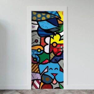 106-1.jpg Adesivo de Porta Arte & Grafite