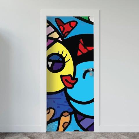 107-1.jpg Adesivo de Porta Arte & Grafite